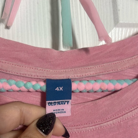 Old Navy Pink Tiered Swing Mini Dress – Size 4X - Picture 9 of 10